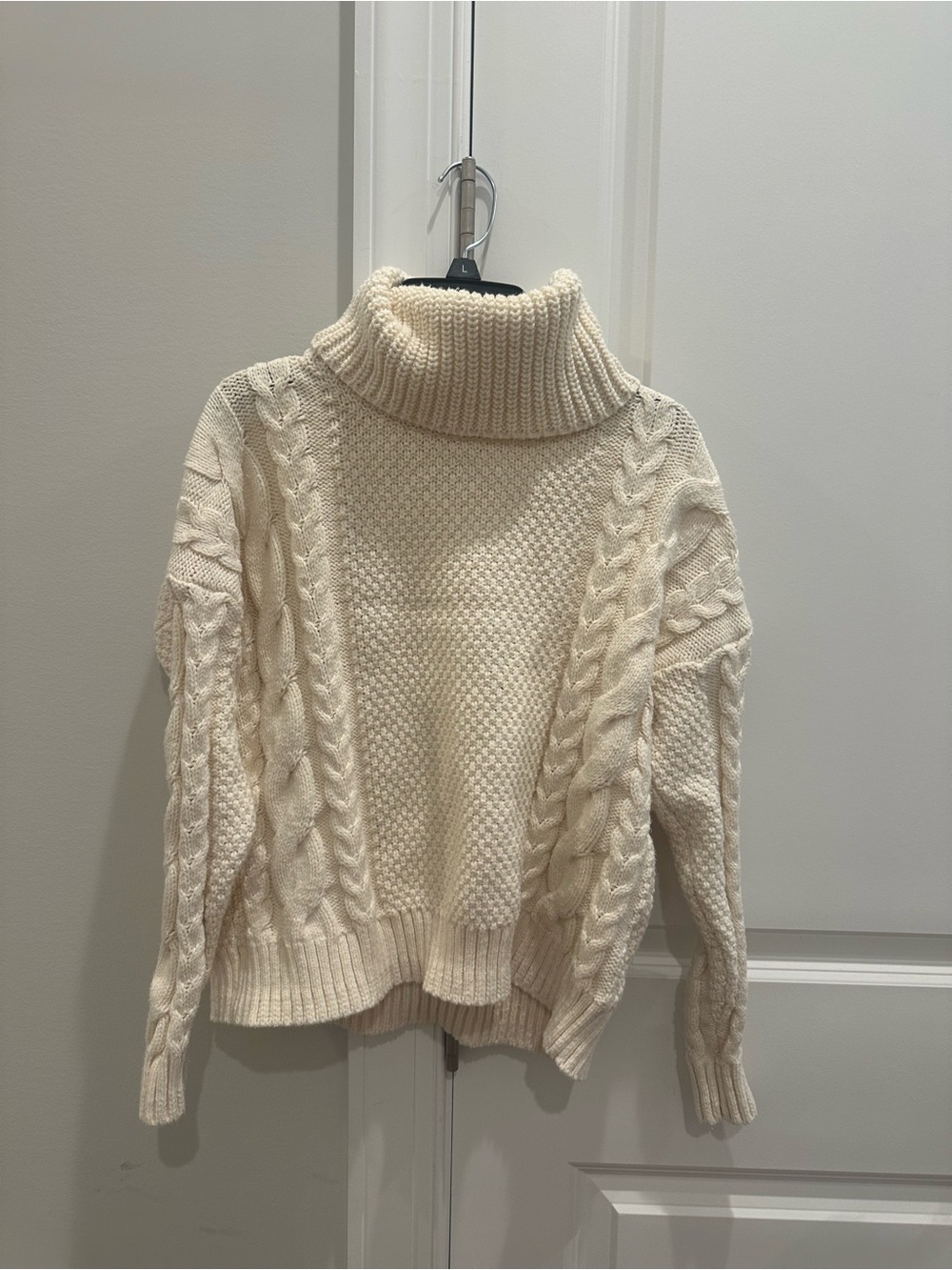 Madewell Cream Turtle Neck Sweater